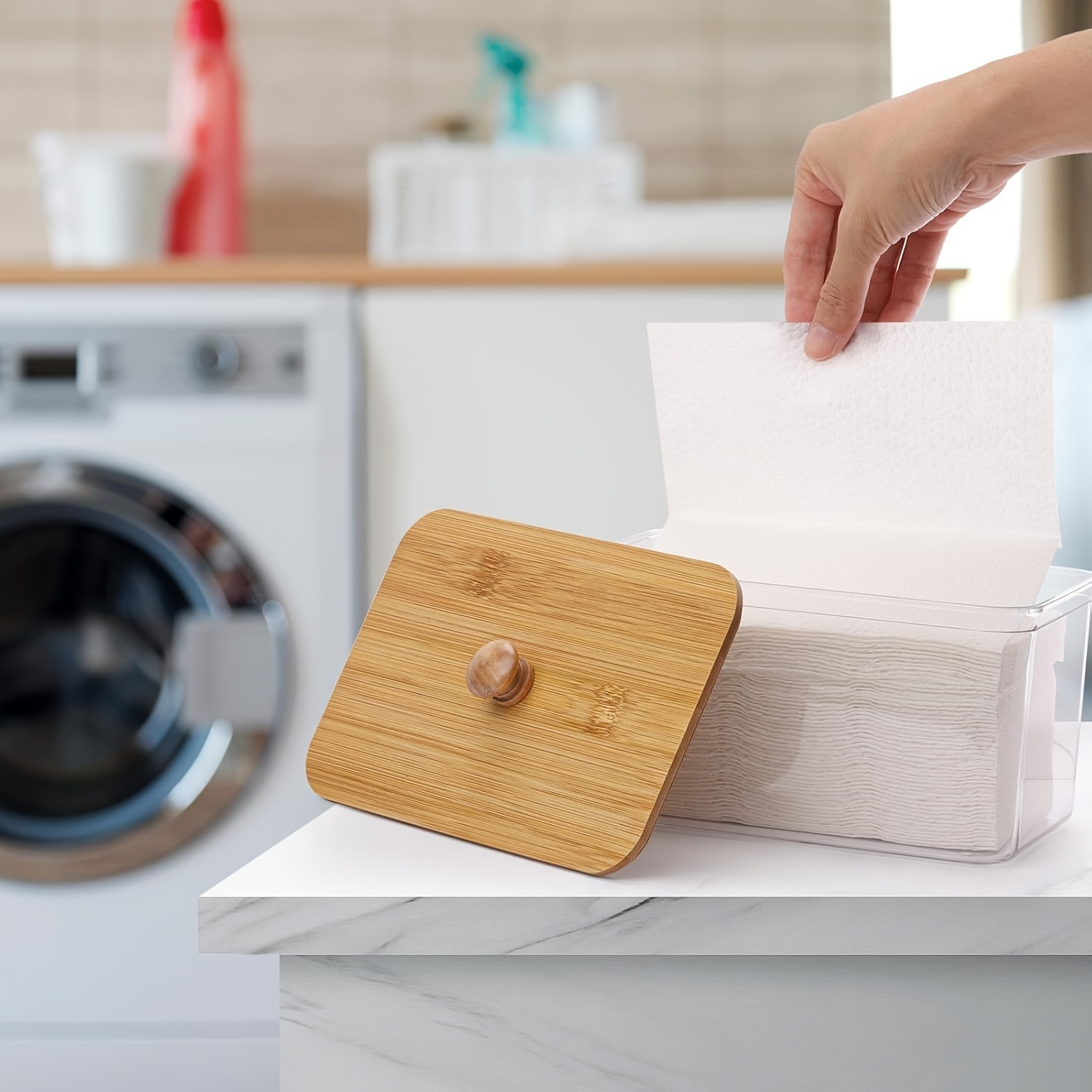 Acrylic Dryer Sheet Holder Con - đánh giá và giá Laundry Strip Eco